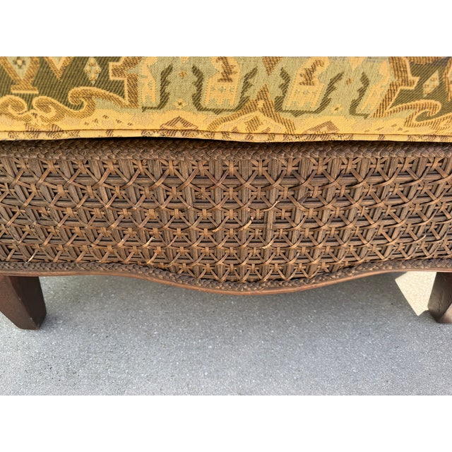 Vintage Lane Venture Excursions Sculptural Rattan Wingback Armchairs, Pair For Sale - Image 15 of 16