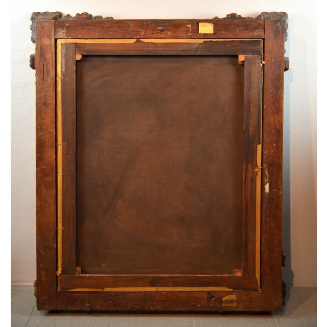 Scuola Toscana, Still Life with Flowers, 1860, Oil on Canvas For Sale - Image 6 of 8