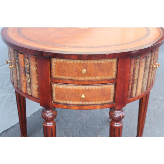 Vintage Maitland Smith Signature Tromp l'oeil Center Table For Sale - Image 12 of 13