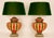 Vintage Italian Table Lamps Tall Carved Wood Vase Lamps 1980s a Pair For Sale - Image 9 of 9