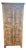 4-Door Solid Mango Wood Farmhouse Linen Cabinet For Sale