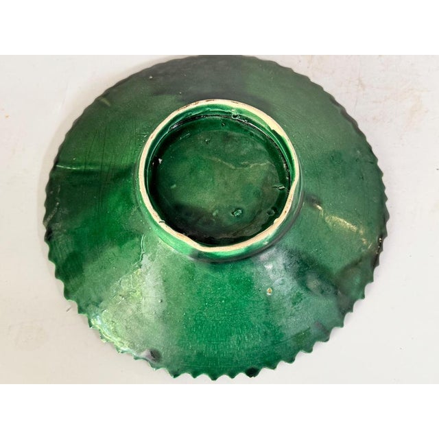 Ceramic Mid-Century Modern Porcelain Plate with Fish Decor, France, 1970s For Sale - Image 7 of 10