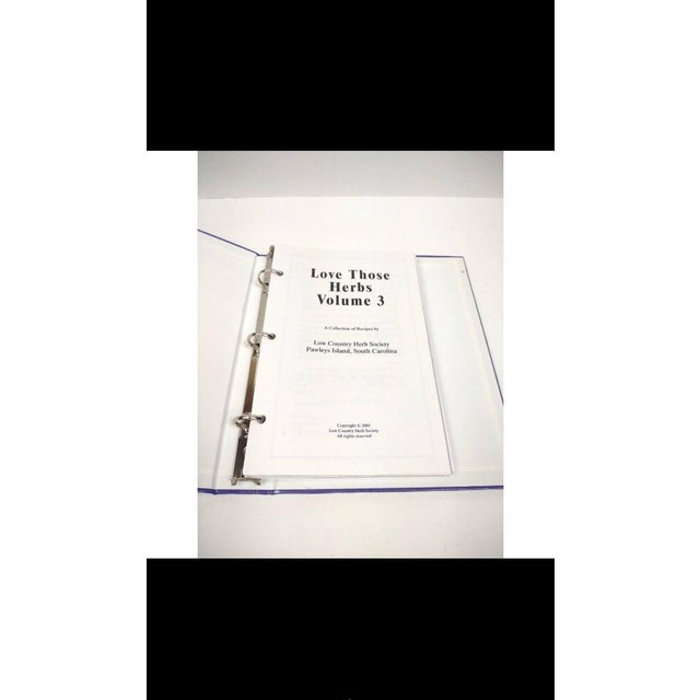 2003 Low Country Herb Society Recipes Vintage 3-Ring Binder Cookbook – 184 Pages For Sale - Image 9 of 12