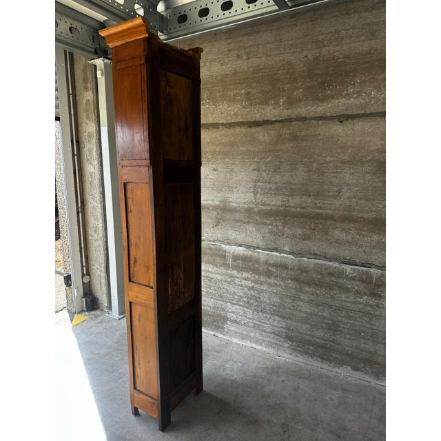 Antique Early 19th Century French Cherrywood Grandfather Clock Case For Sale - Image 14 of 18