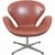 Vintage Swan Chair in Red Patinated Leather by Arne Jacobsen, 1960s For Sale - Image 13 of 13