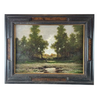 Gigi Comolli, Italian Landscape, 1950s, Oil on Canvas, Framed For Sale