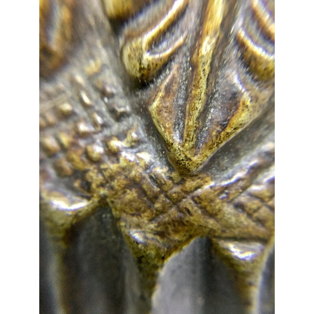 Bronze Antique Solid Bronze Tibet Bird Cover Wine Pot For Sale - Image 8 of 11