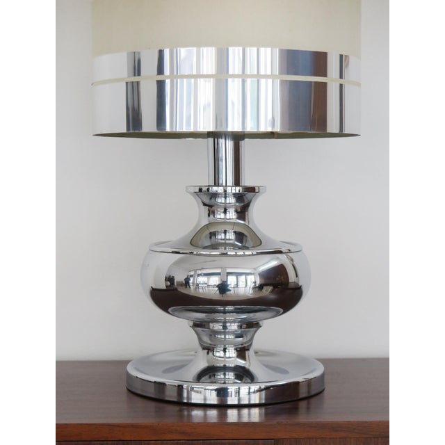 1970s Chromed Metal Lampshade, Italy, 1970s For Sale - Image 5 of 11