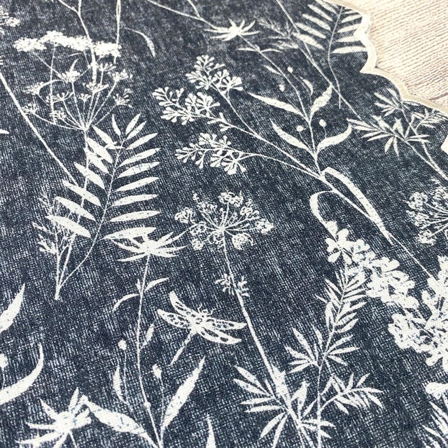 Frontgate Otheia 20" Floral Embroidered Table Napkins Set of Four For Sale - Image 12 of 16