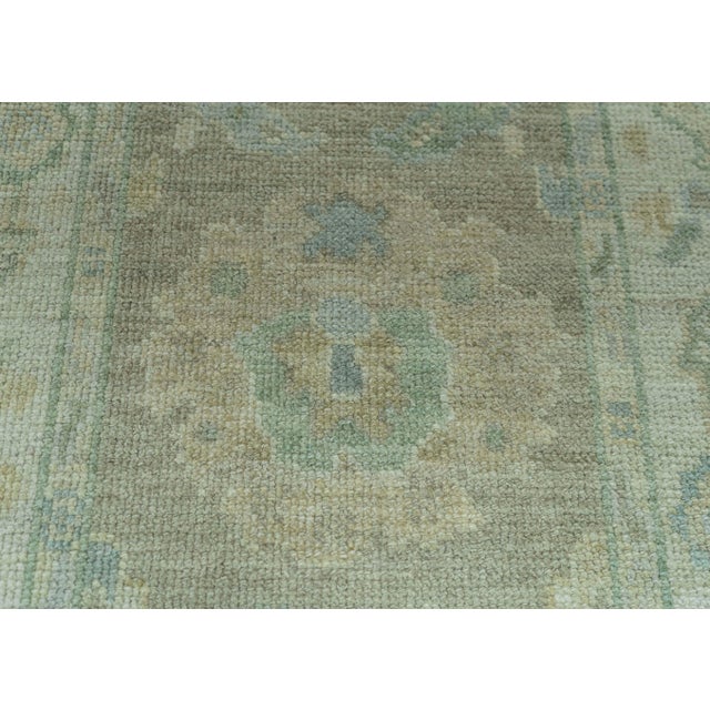 Turkish Turkish Oushak Rug 2'2" x 10'3" #19275 For Sale - Image 3 of 8