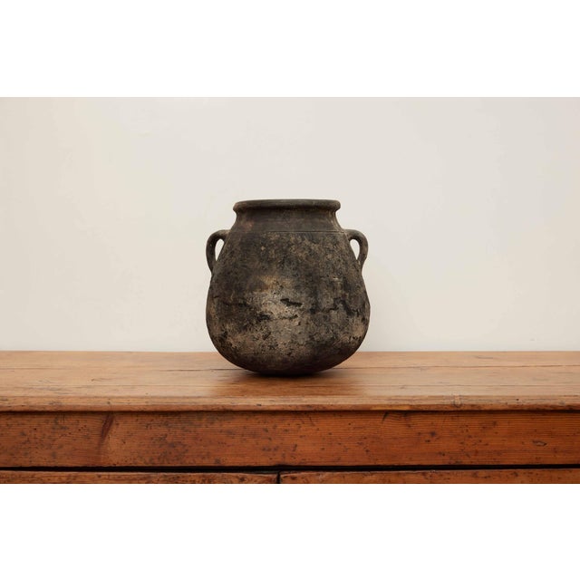 Vintage Small Black Olive Pot For Sale - Image 10 of 11