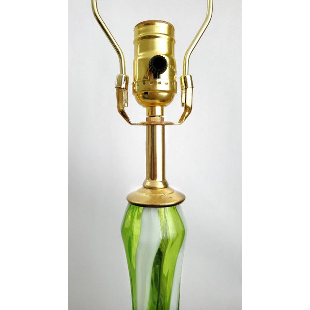 Mid 20th Century Lamp Murano Glass 1950s Restored For Sale - Image 5 of 8