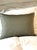 Antique Acid-Green Crushed Silk Velvet Applique Bolster Pillow. For Sale In Tampa - Image 6 of 7