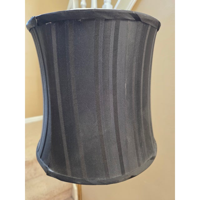 Vintage Brass Single Arm Deco Floor Lamp For Sale - Image 15 of 16