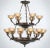 Myran Allan Luxury Lighting Empire Style Bronze and Glass Chandelier as Is For Sale In Atlanta - Image 6 of 6