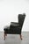1990s Chesterfield Wing Chair in Cowhide Leather For Sale - Image 5 of 17