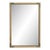 Contemporary Rectangle Mirror Brass Finish For Sale