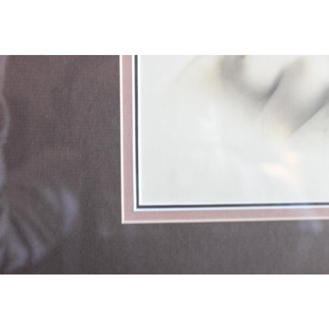 Paper 1915 Pictorialist Nude Fine Art Framed Photograph, Cleo by Kenneth McInnis For Sale - Image 7 of 7