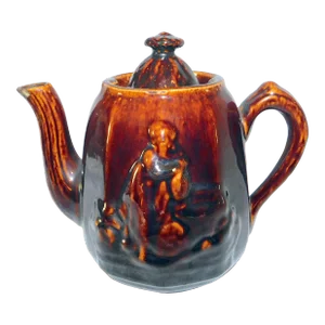 Antique Rockinghamware Tea Pot