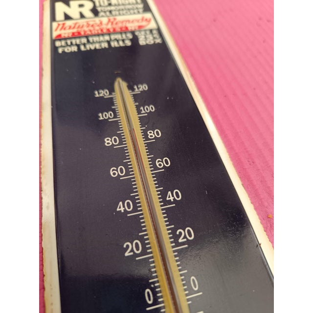 American Nature's Remedy Vintage Style Thermometer Merchandise No Porcelain Souvenir Nr For Sale - Image 3 of 8