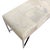 Pasargad Home Safari Cowhide Silver Bench With Steel Base For Sale - Image 4 of 6