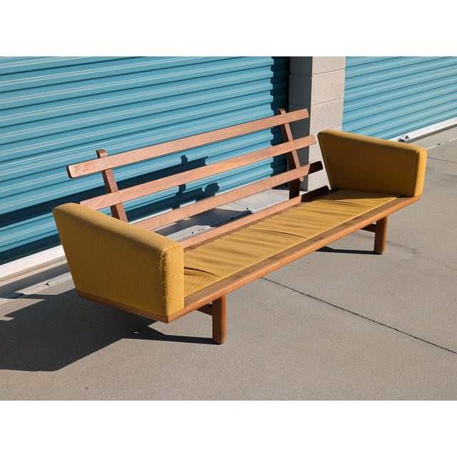 Yellow Mid Century Modern Sofa by Hans Wegner Ge-236 for Getama, Denmark, C1960s For Sale - Image 8 of 18