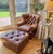 Ralph Lauren Ralph Lauren Chair and Ottoman Set in Saddle Toned Leather For Sale - Image 4 of 18