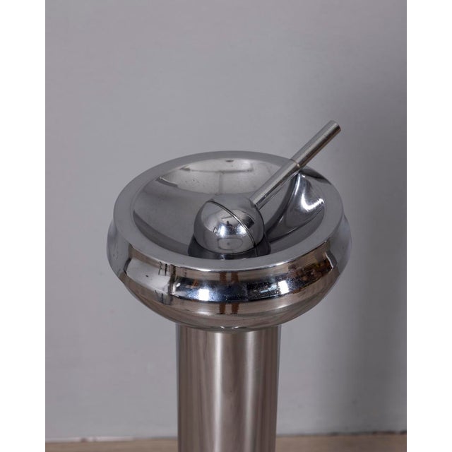 Vintage Floor Ashtray in Chrome Metal, Italy, 1970s For Sale - Image 6 of 11
