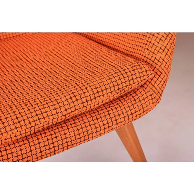 Mid-Century Orange Beech Armchairs attributed to Miroslav Navratil, 1950s, Set of 2 For Sale - Image 6 of 7