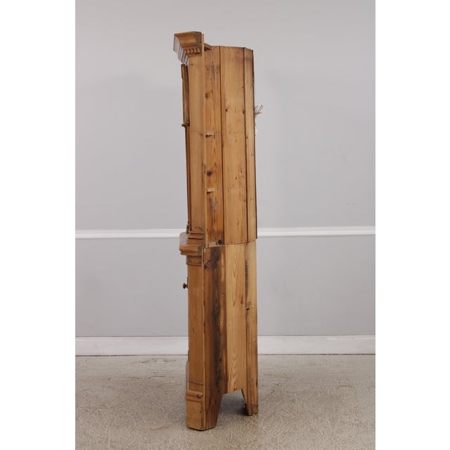 Chippendale Scrub Pine Corner Cupboard China Cabinet For Sale - Image 13 of 14