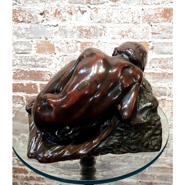 Figurative Paul-Albert Bartholomé - Nude Crying -Original Bronze Sculpture-C.1900s For Sale - Image 3 of 12