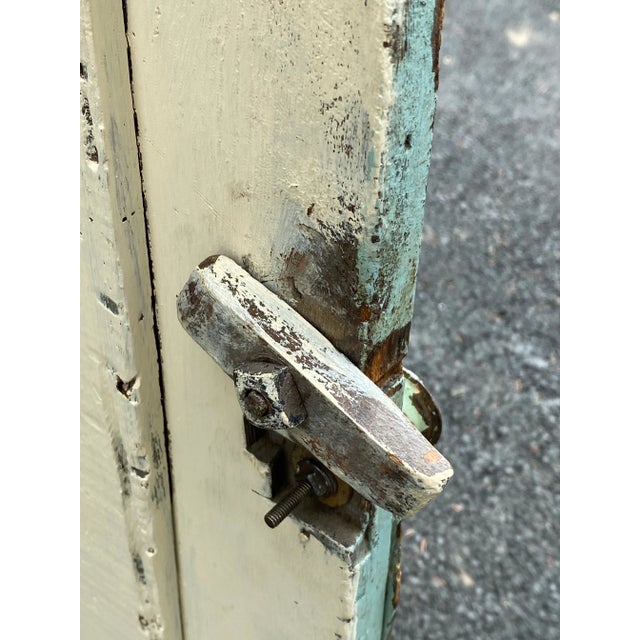 1800s French Blue Step Back Display Cabinet For Sale - Image 12 of 13