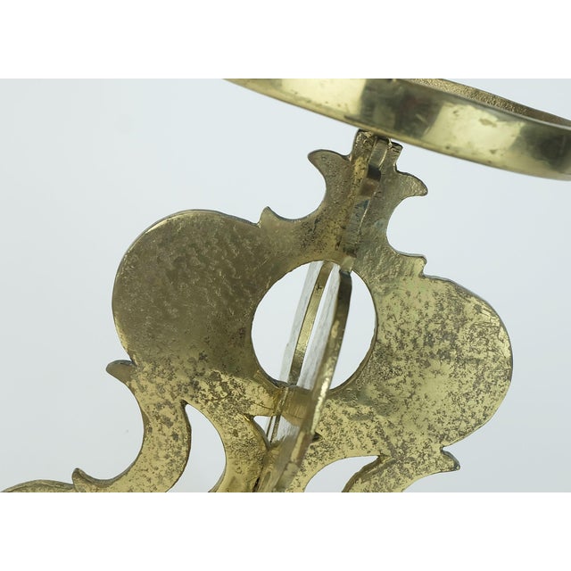Metal Mid-Century Brutalist Brass Candleholder, 1960s For Sale - Image 7 of 11