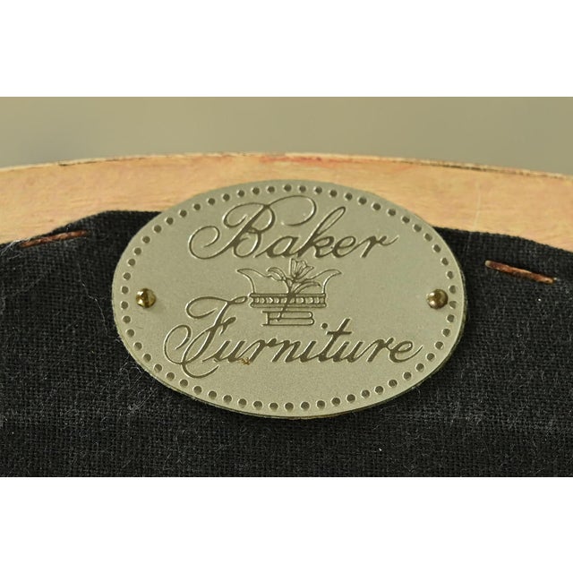 Baker Furniture French Regency Louis XVI Cream and Pink Lacquered Dining Chairs, Set of Four For Sale - Image 14 of 15