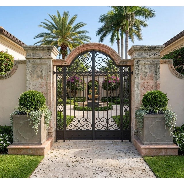 Plastic Pair of Vintage Neoclassical Style Faux-Stone Resin Square Planters For Sale - Image 7 of 8