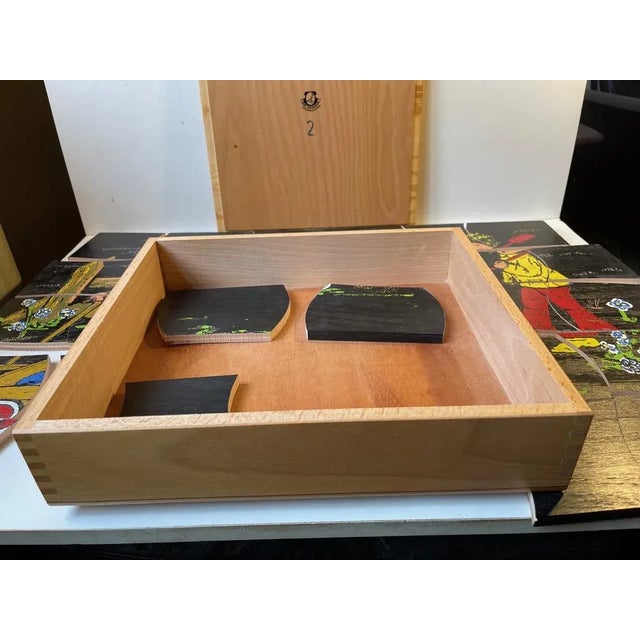 Black Large Painted Puzzle in Beech by Kay Bojesen, 1950s For Sale - Image 8 of 13