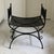 Arthur Umanoff Vintage Spanish Revival Arthur Umanoff Granada Style Iron Garden Stool / Iron Vanity Seat For Sale - Image 4 of 12