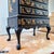 1970s Vintage Maddox Chinoiserie Black Lacquer Secretary Desk For Sale - Image 5 of 12