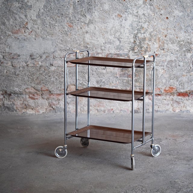 Italian Serving Trolley, 1960s For Sale - Image 9 of 15