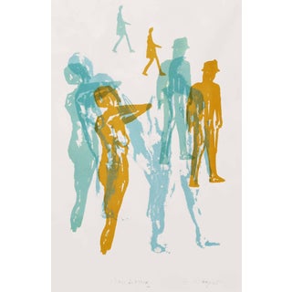 Barbara Wagner "Wandering" Contemporary Mono Print 2016 For Sale
