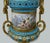 Late 19th Century Pair Antique French Sèvres Porcelain Ormolu Celeste Blue Jewell Table Urns Lamps For Sale - Image 6 of 11