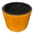 Small Mid Century Modern Pottery Orange Planter John Follis Gainey Era For Sale