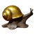 Vintage Gilt Bronze Snail Sculpture / Paperweight For Sale