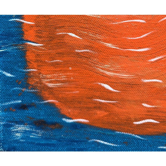 Moisés Villafuerte "Mujer Cruzando El Rio Bravo" Contemporary Figurative Seascape Painting, 2023 For Sale In Houston - Image 6 of 8