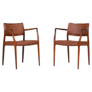 Set of Model 65 Dining Chairs by Niels O. Møller for J.L. Møllers, 1960s For Sale