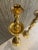 Metal Monumental Pair of Mid 20th Century Brass Floor Candleholders For Sale - Image 7 of 11