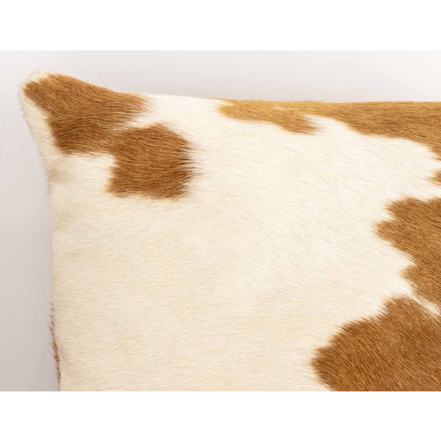 Modern Cowhide Throw Pillows, Pair For Sale In New York - Image 6 of 9