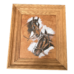 Contemporary Original Stephen Heigh Painting “Two Horses”