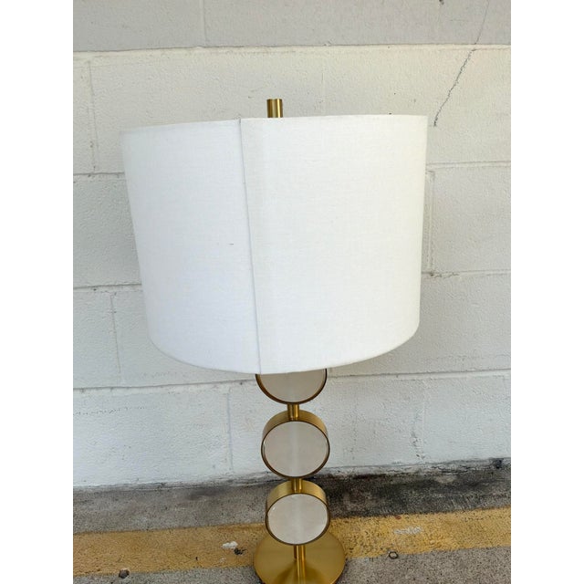 Modern Uttermost Three Rings Table Lamp For Sale - Image 3 of 8