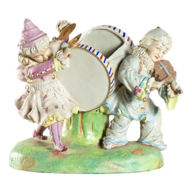 Porcelain Figurine Musicians from Meissen Porcelain For Sale
